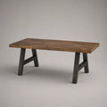 Tavolo da pranzo rettangolare in legno marrone e antracite, 180 × 90 × 76 cm